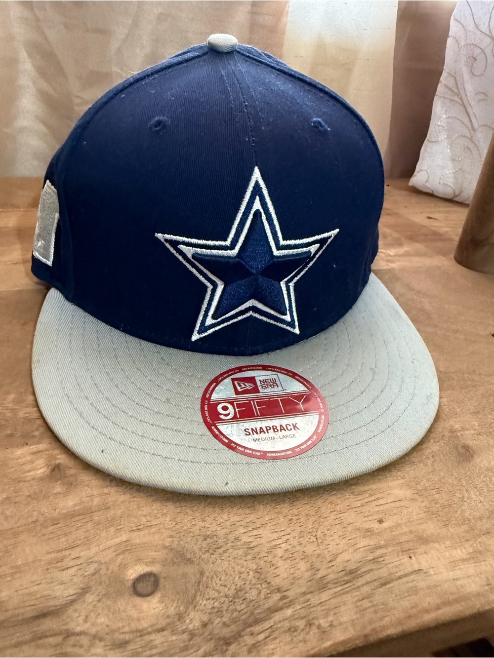 New Era Navy and Gray Star Logo Snapback Hat